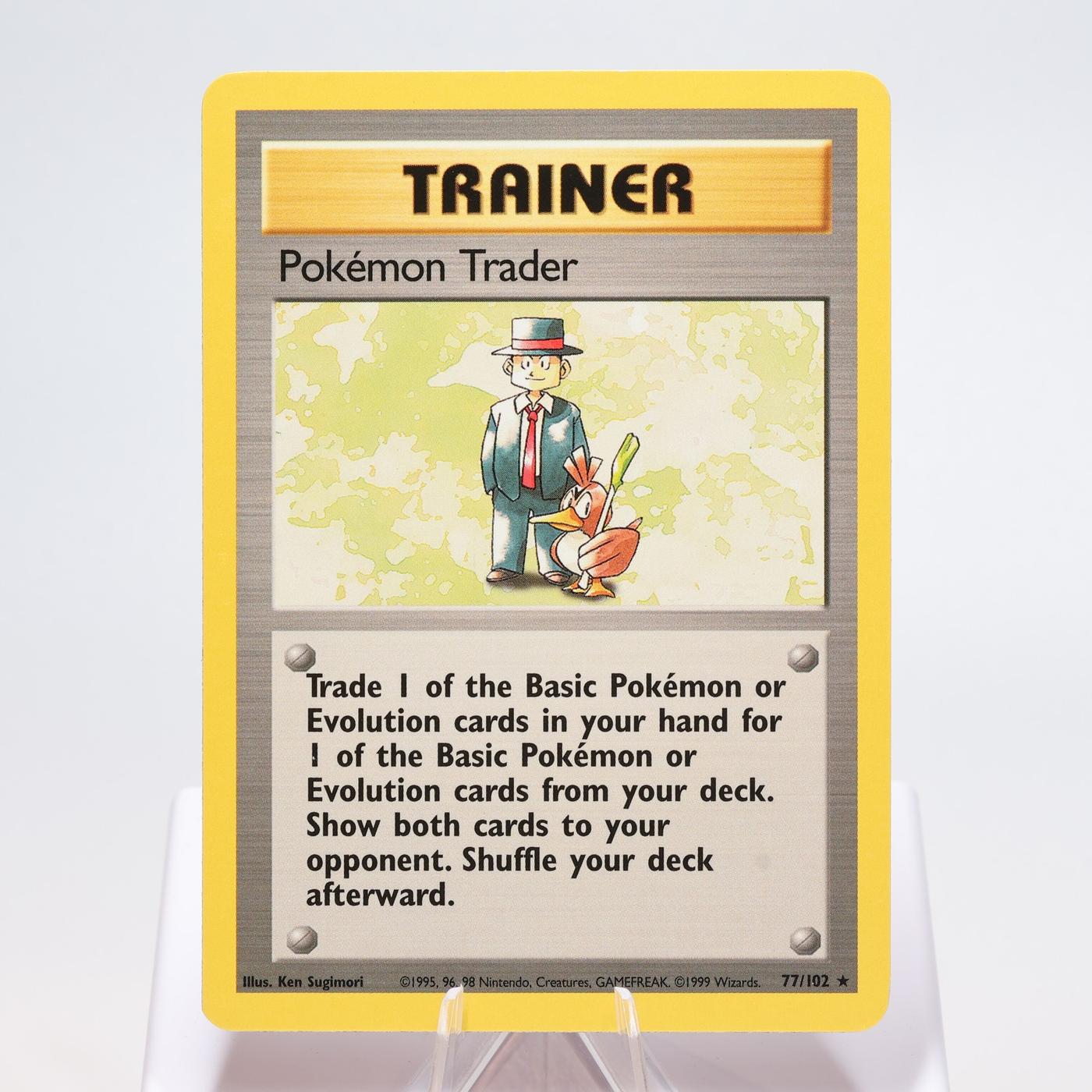 Pokemon TCG Pokemon Trader 77102 Base Set Rare WOTC EXCNM 168325203391 2