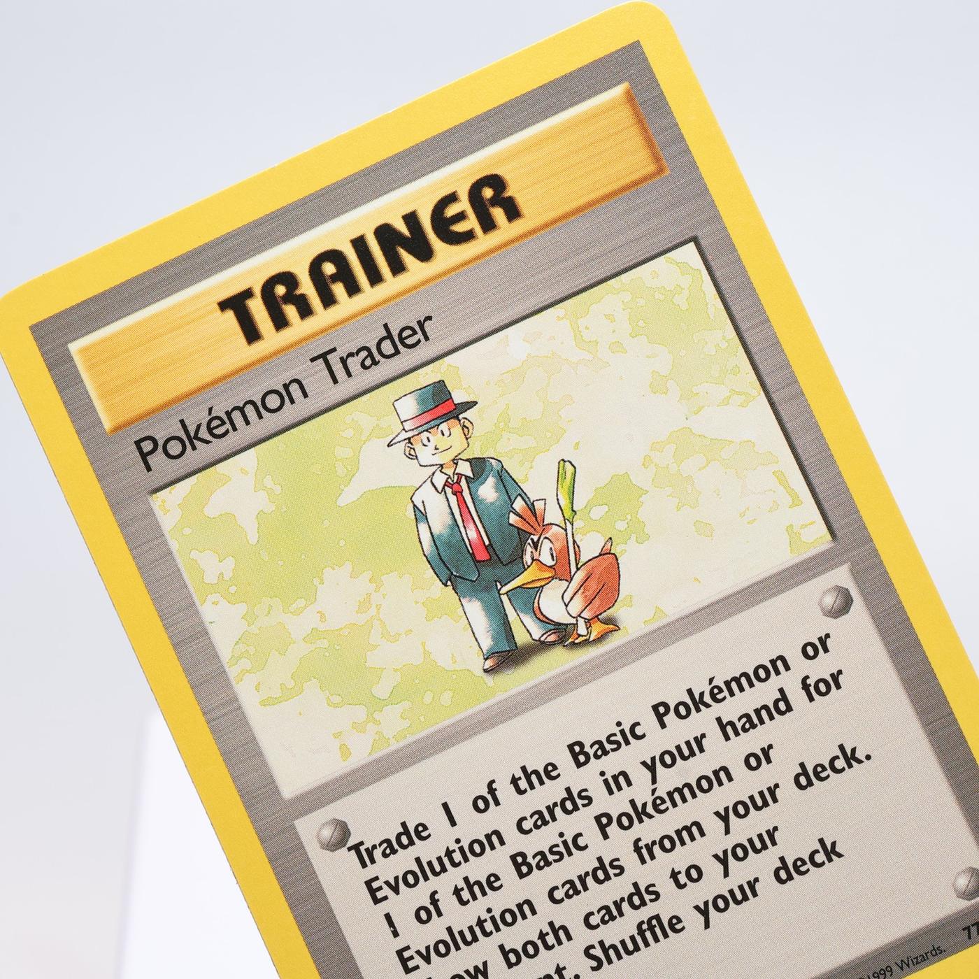 Pokemon TCG – Pokémon Trader 77/102 Base Set Rare  WOTC – EXC/NM