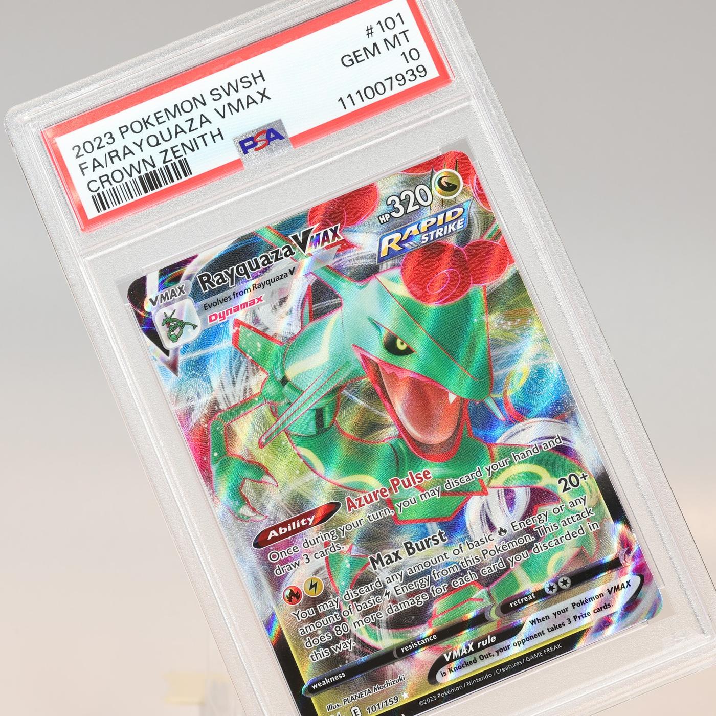 Pokemon TCG – Rayquaza VMAX 101 Crown Zenith V Rare  – PSA 10 GEM MT