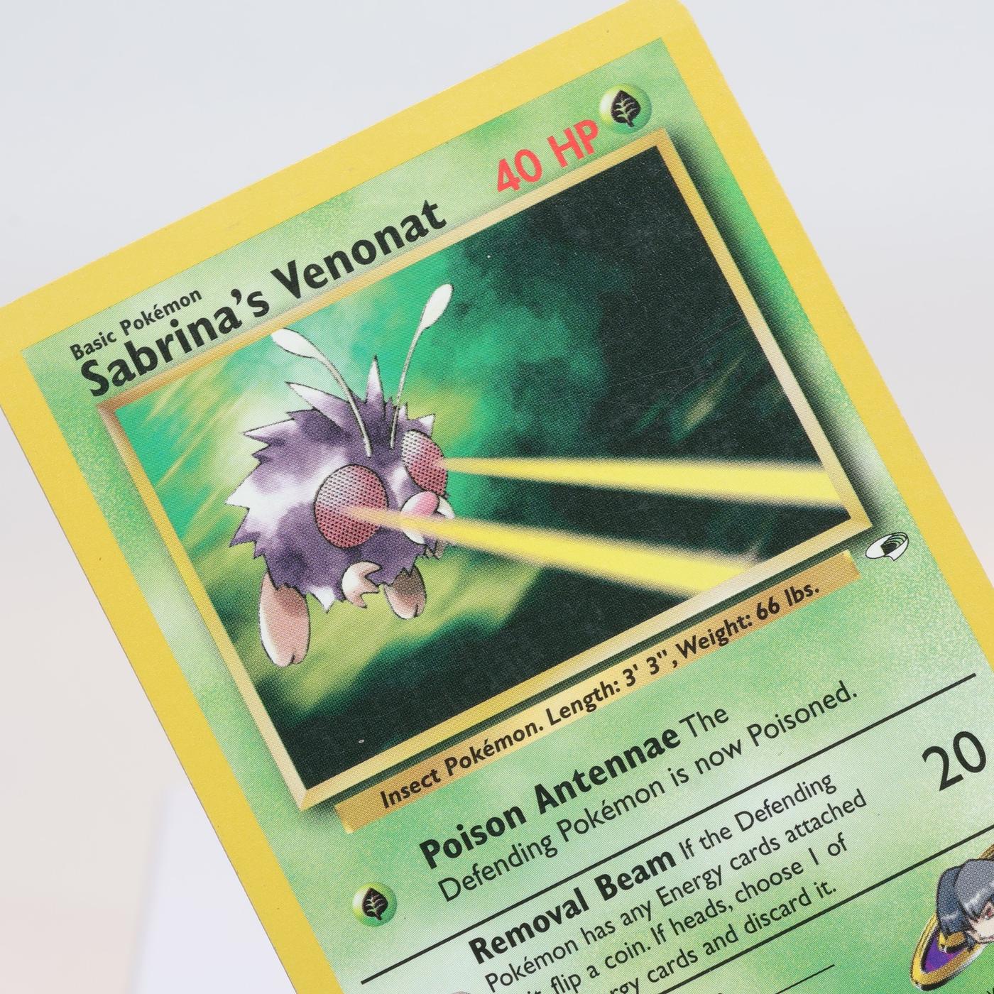 Pokemon TCG Sabrinas Venonat 96132 Gym Heroes Common WOTC EXCIndent 168232466131