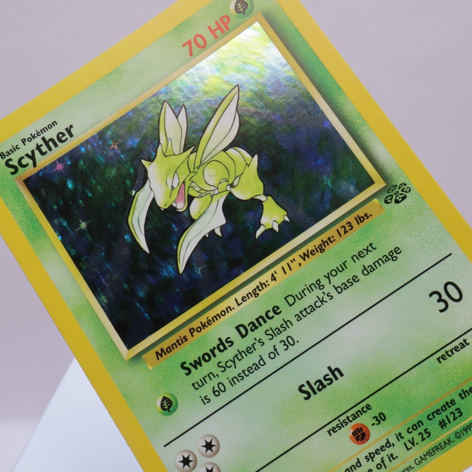 Pokemon TCG – Scyther 10/64 Jungle Holo Rare  WOTC 1999 – NM