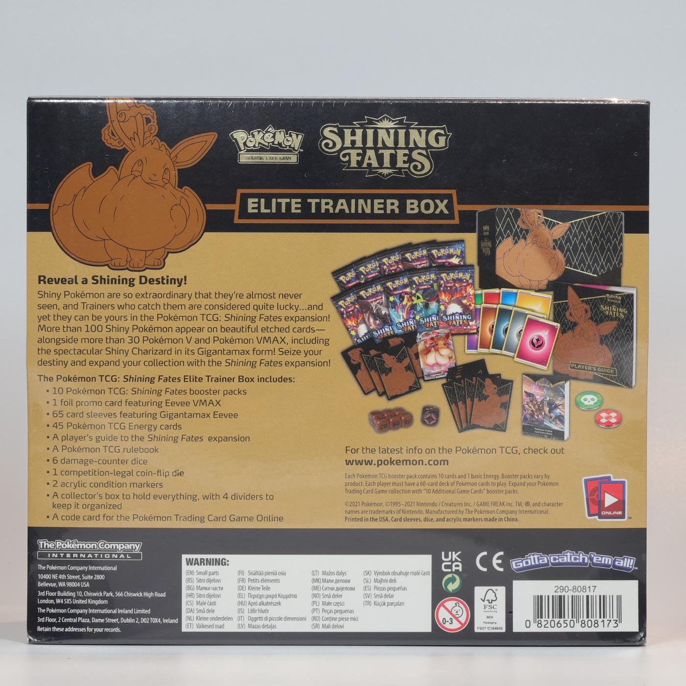 Pokemon TCG Shining Fates Elite Trainer Box ETB Factory Sealed Brand New 168157103081 3