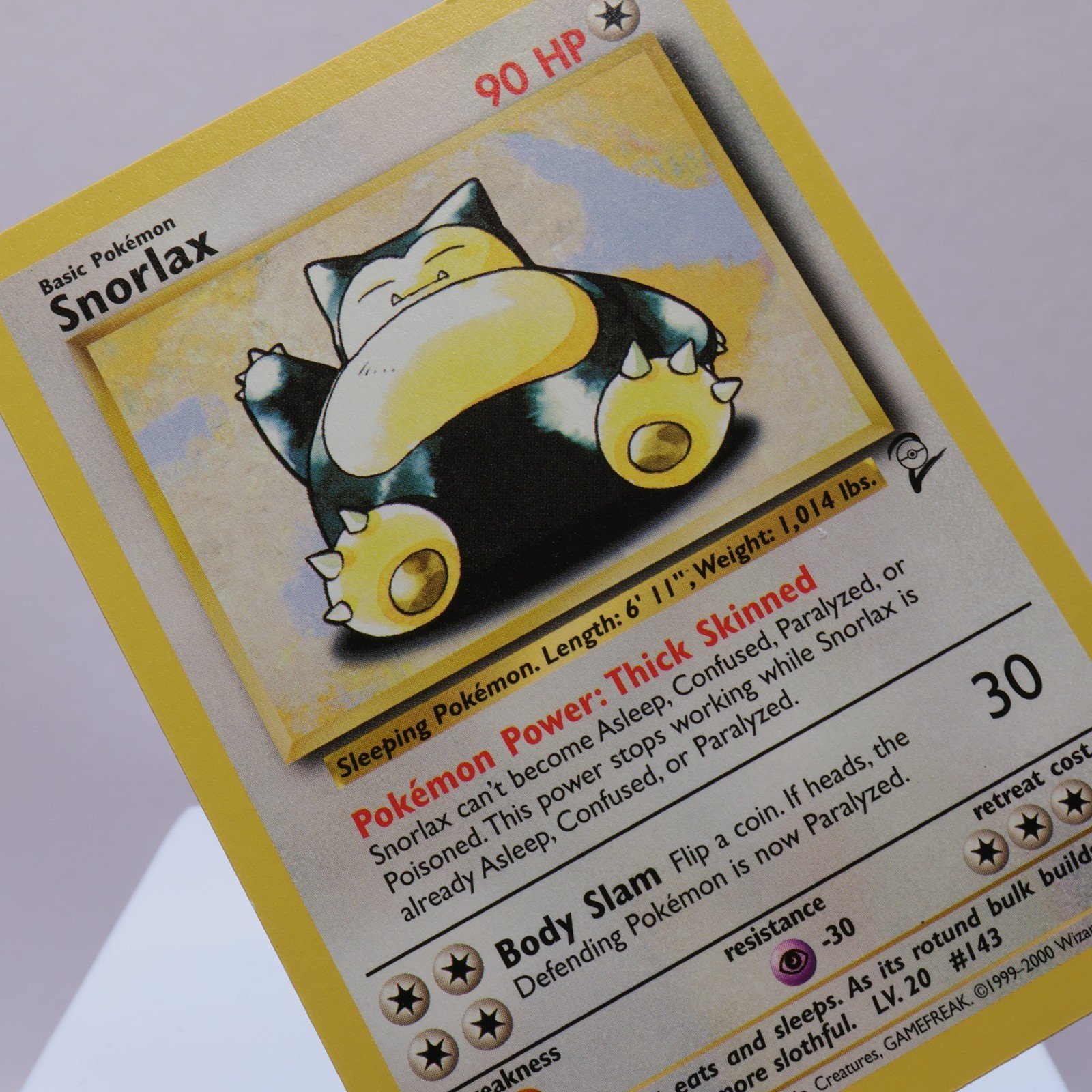 Pokemon TCG – Snorlax 30/130 Base Set 2 Rare  WOTC – NM