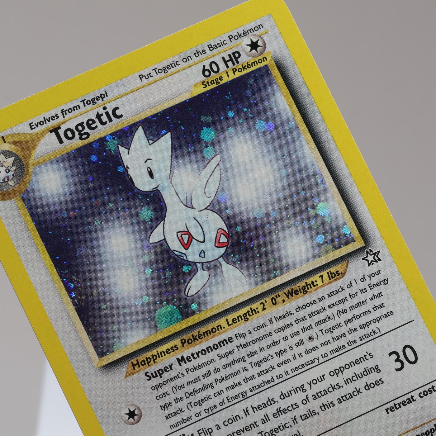 Pokemon TCG Togetic 16111 Neo Genesis Holo Rare WOTC 1999 EXCNM 167950659101