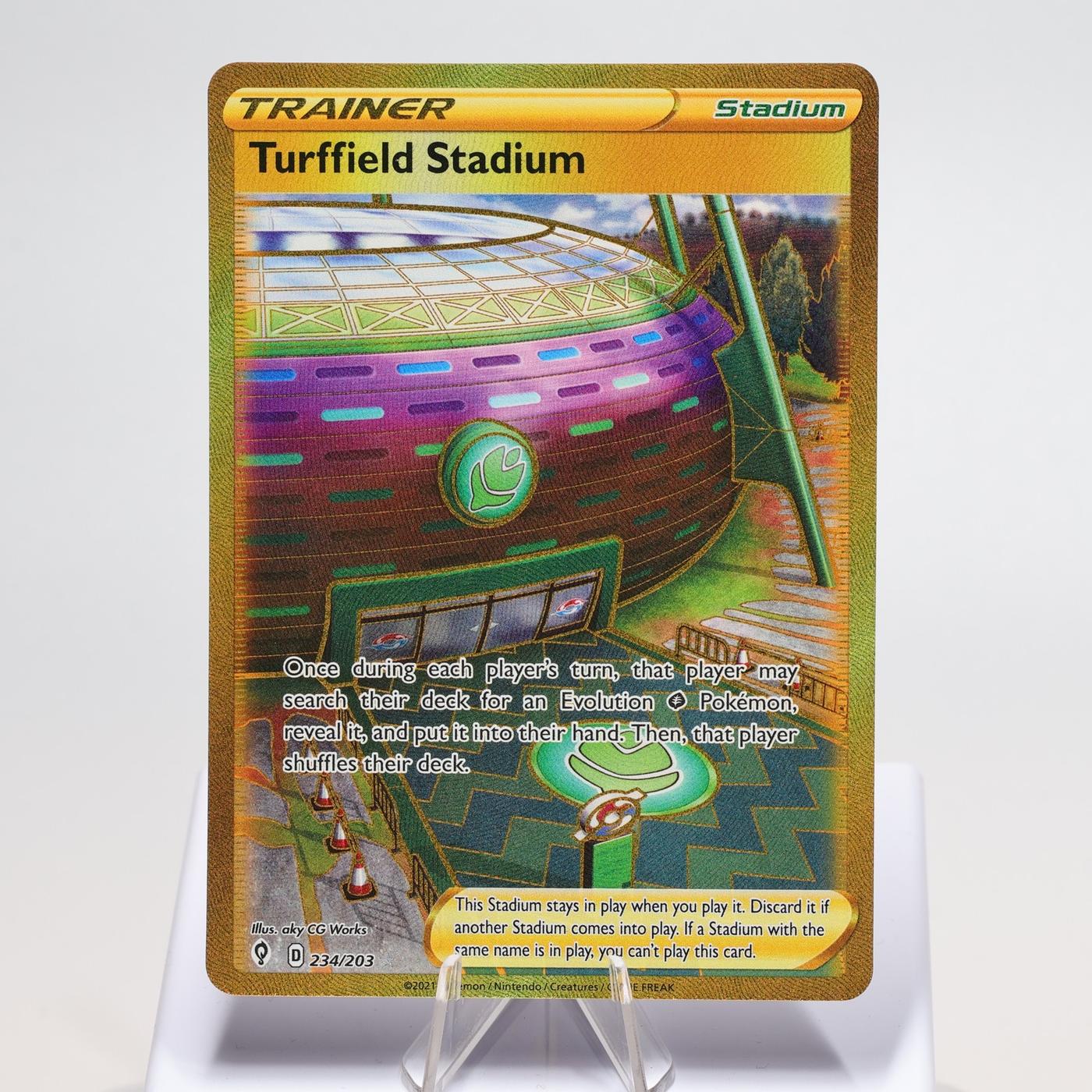 Pokemon TCG Turffield Stadium 234203 Evolving Skies Secret Rare NM 168289851151 2