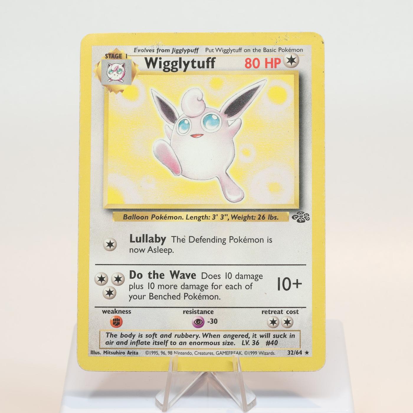 Pokemon TCG Wigglytuff 3264 Jungle Rare WOTC HP 168232466141 2