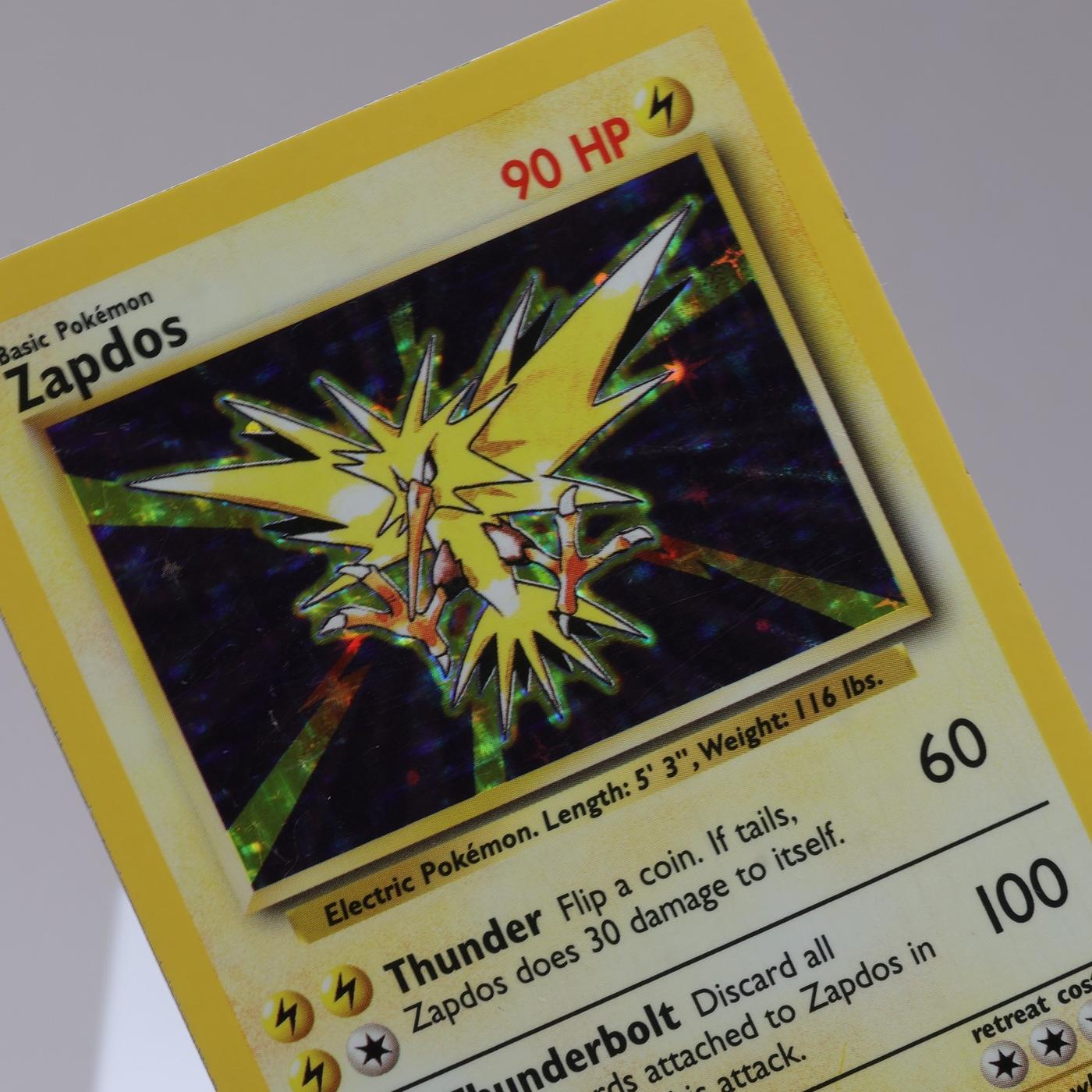 Pokemon TCG Zapdos 16102 Base Set Holo Rare WOTC 1999 MP 167950659121