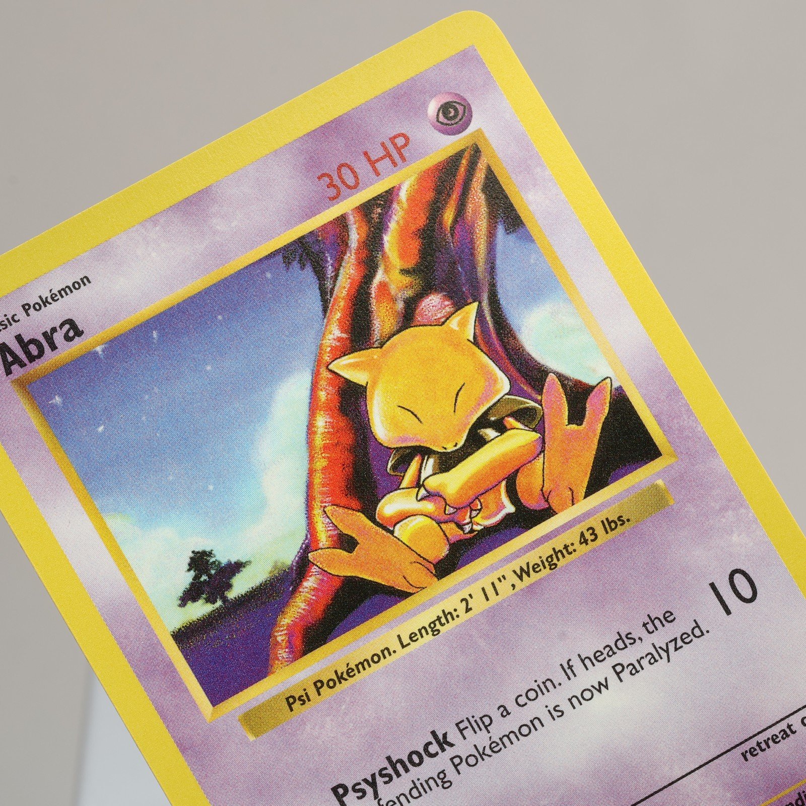 Pokemon TCG Abra 43102 Base Set Common Shadowless WOTC 1999 EXCNM 168006227452