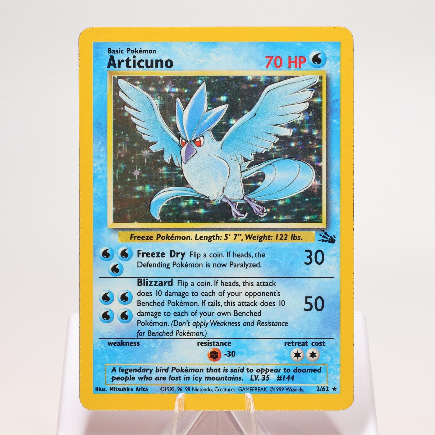 Pokemon TCG Articuno 262 Fossil Holo Rare WOTC EXC 168325203342 2
