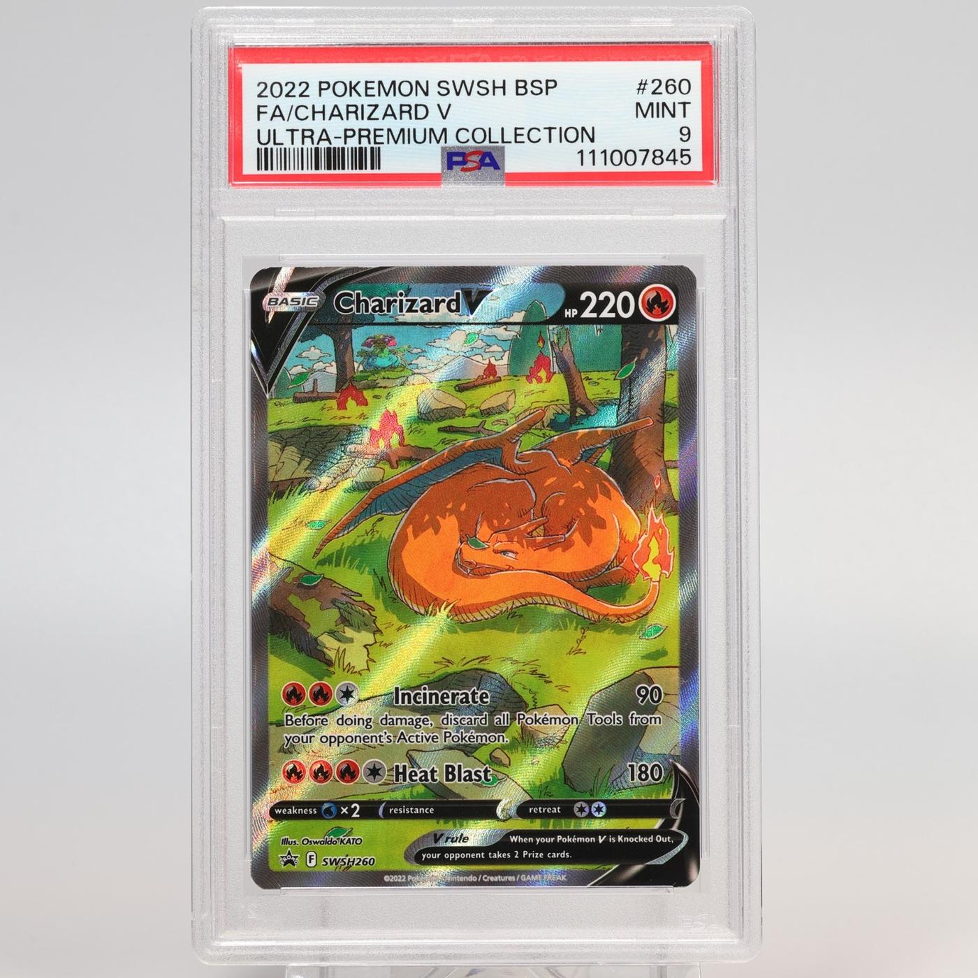Pokemon TCG Charizard V UPC Promo SWSH260 Sword Shield Holo PSA 9 MINT 168351582212 2