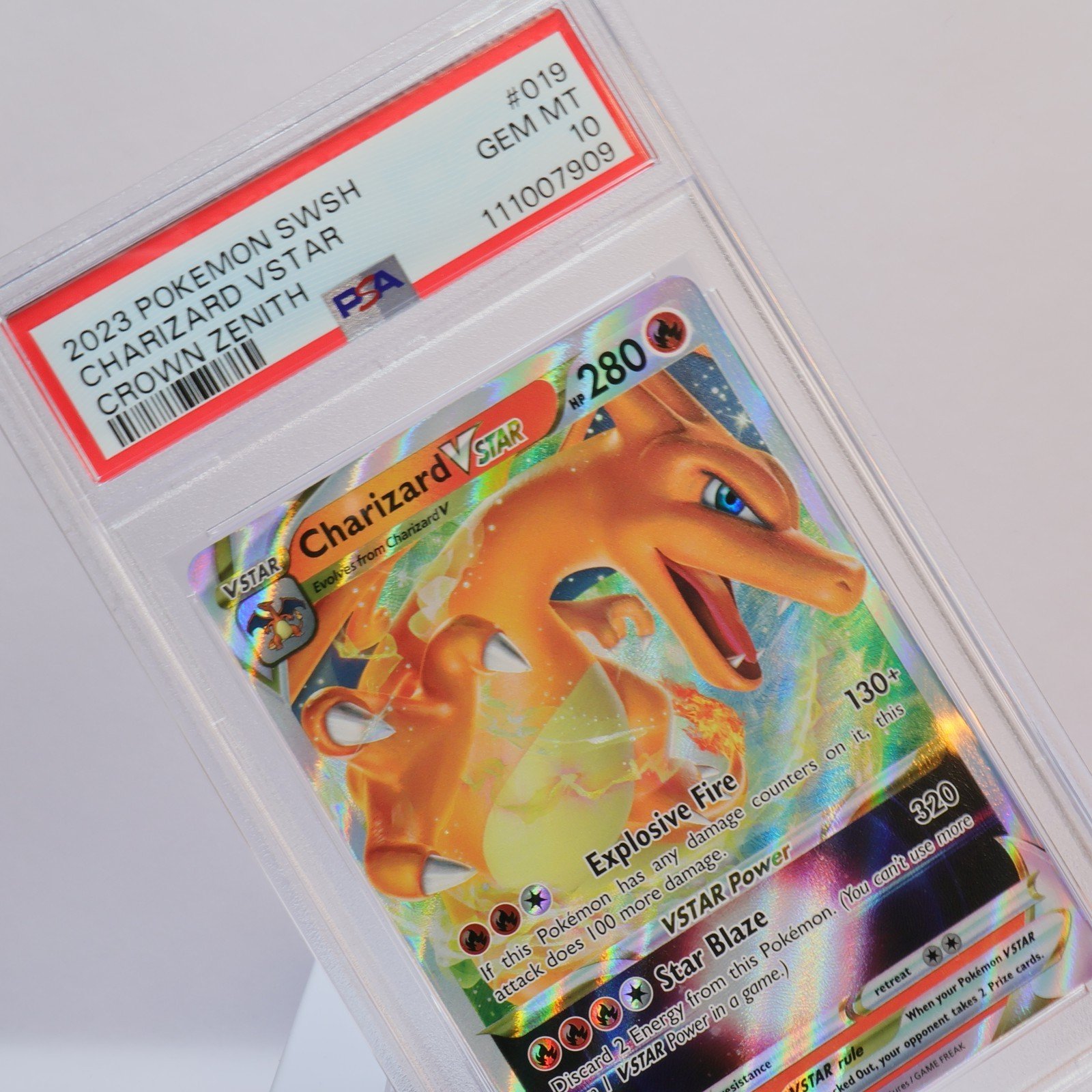 Pokemon TCG – Charizard VSTAR 19/159 Crown Zenith V Rare  – PSA 10 GEM MT