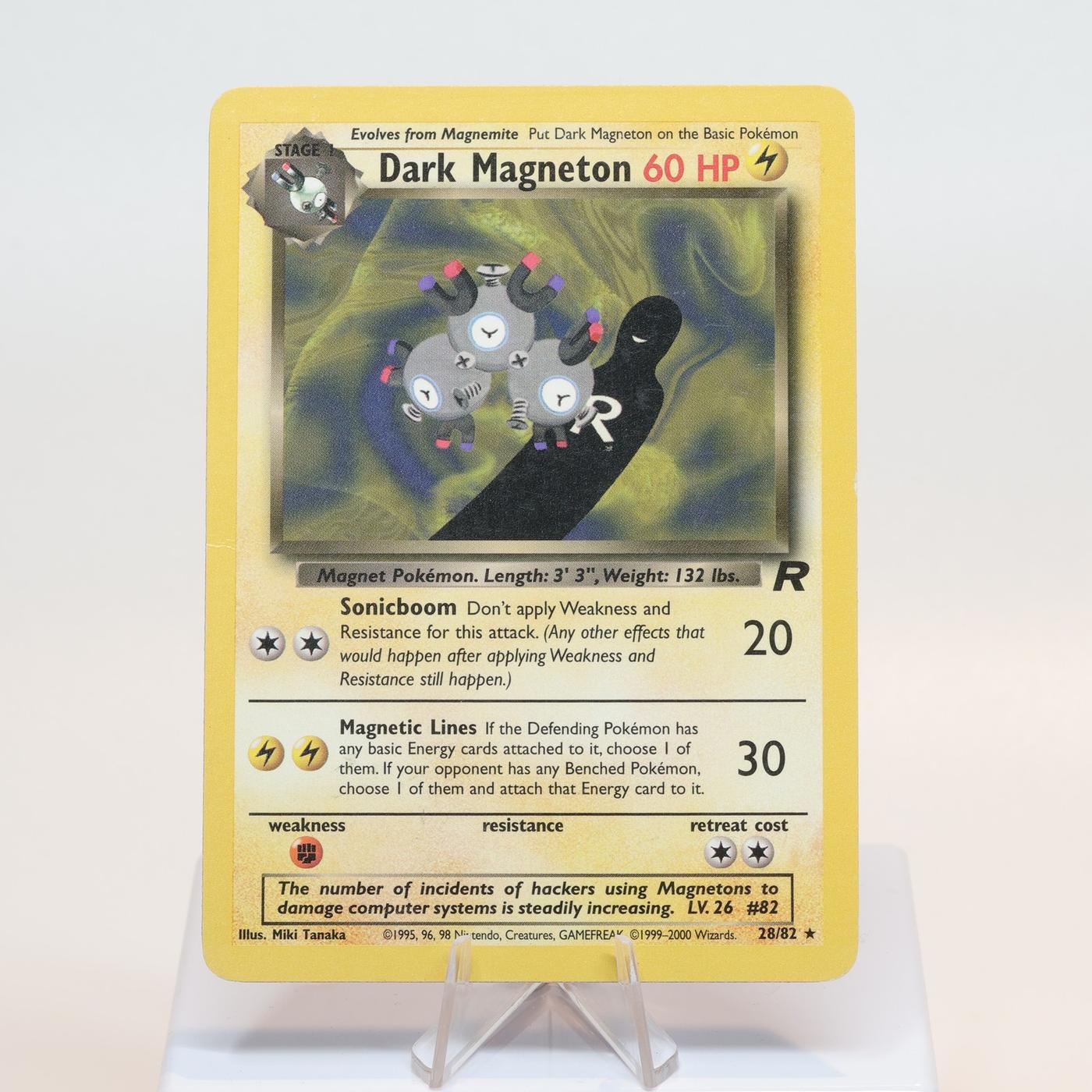 Pokemon TCG Dark Magneton 2882 Team Rocket Rare WOTC MPCrease 168232466092 2