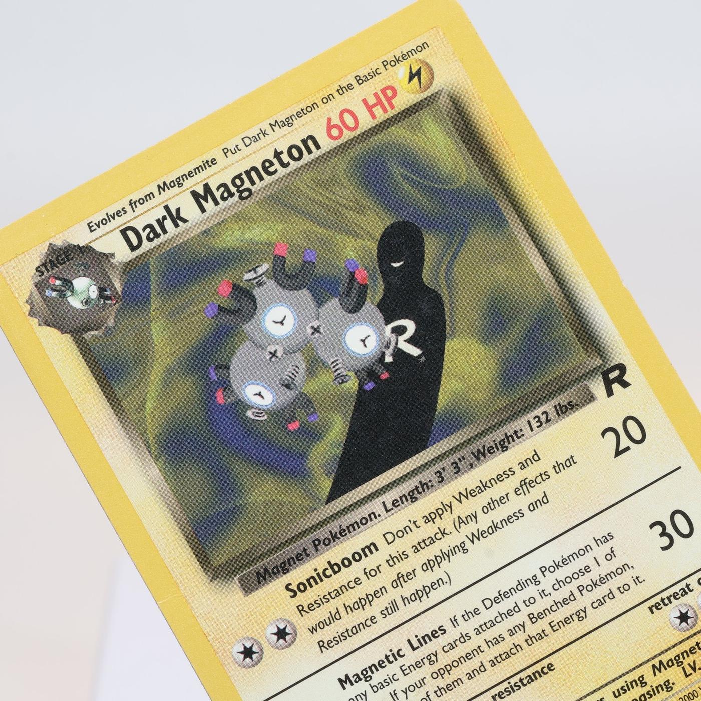 Pokemon TCG Dark Magneton 2882 Team Rocket Rare WOTC MPCrease 168232466092