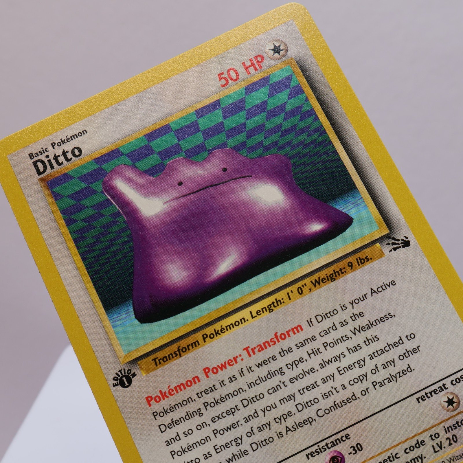 Pokemon TCG Ditto 1862 Fossil Rare 1st Edition WOTC 1999 EXCNM 167830364492