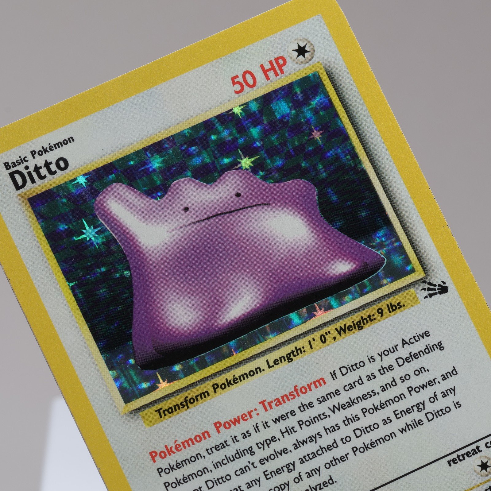 Pokemon TCG Ditto 362 Fossil Holo Rare WOTC 1999 EXC 167950658992