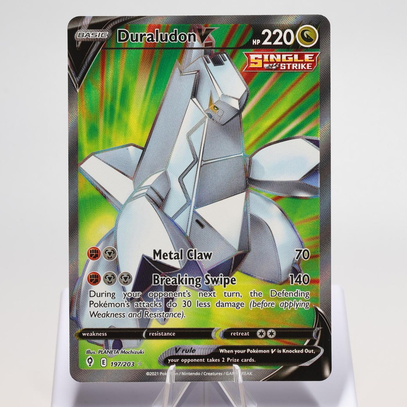 Pokemon TCG Duraludon V 197203 Evolving Skies Full Art NMM 168287250402 2