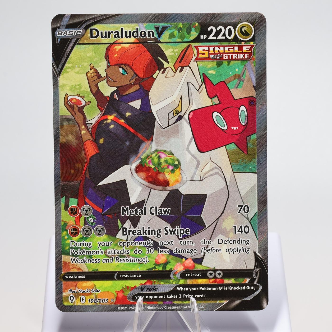 Pokemon TCG Duraludon V 198203 Evolving Skies Full Art NMM 168287250372 2