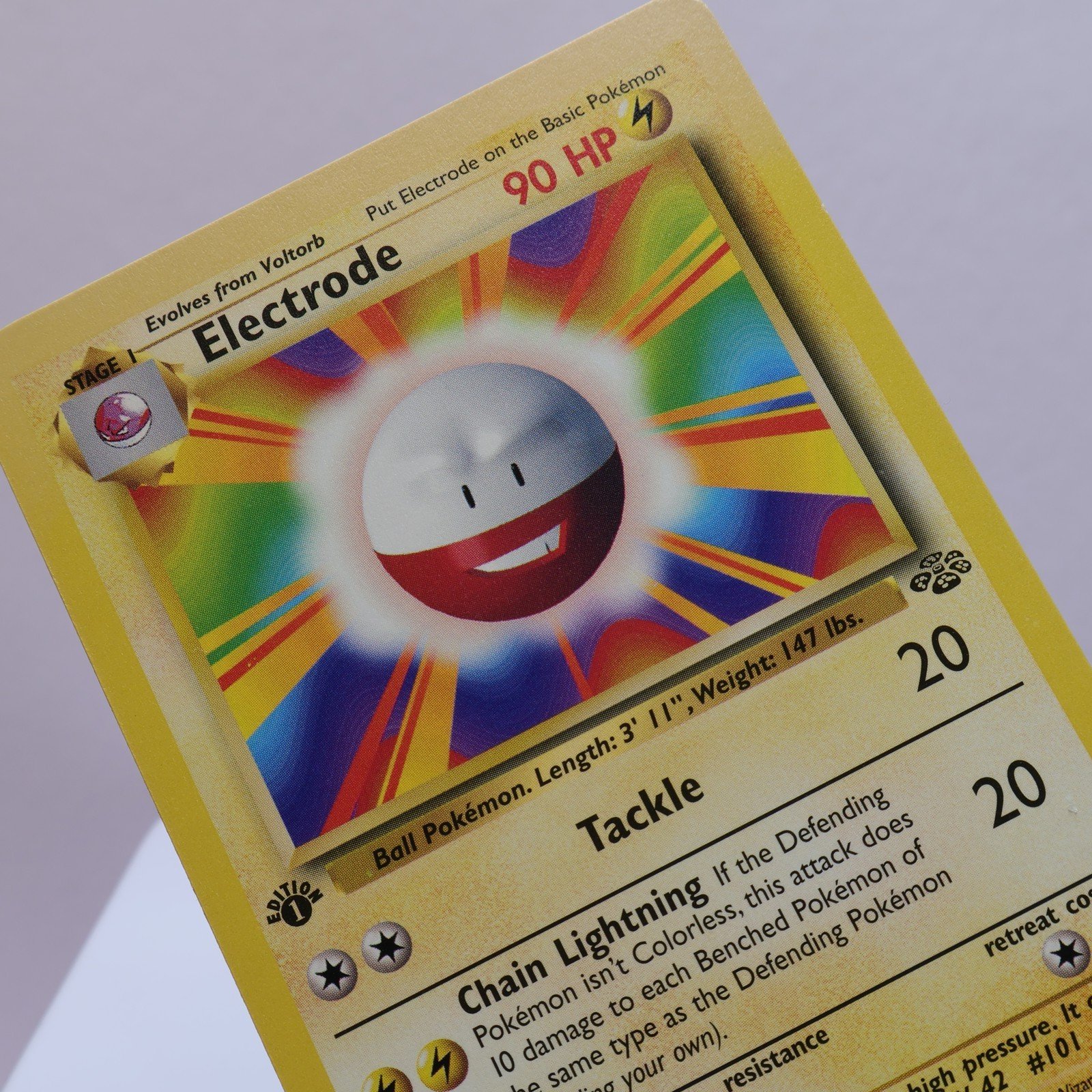 Pokemon TCG Electrode 1864 Jungle Rare 1st Edition WOTC 1999 NM Faded 167830364482