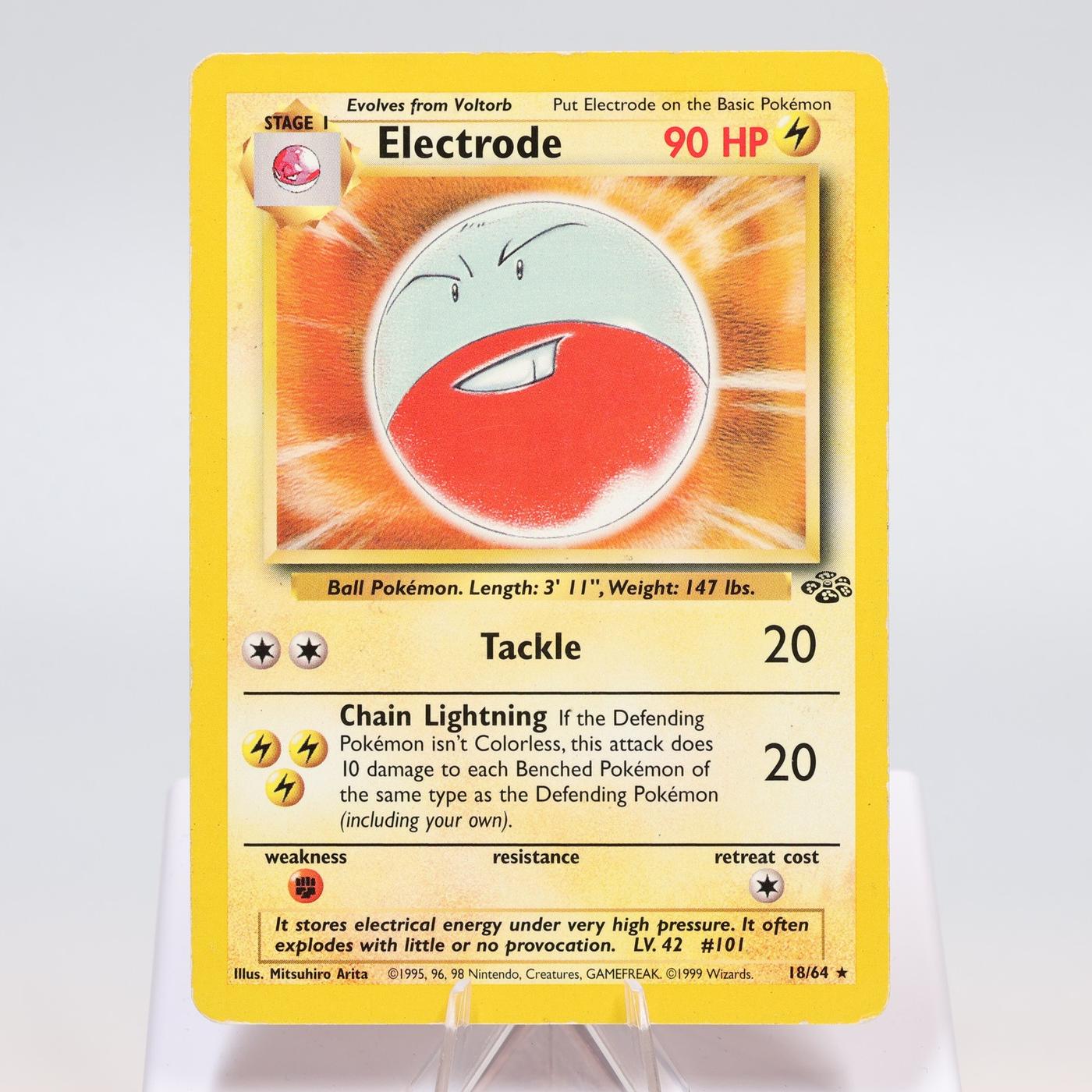 Pokemon TCG Electrode 1864 Jungle Rare WOTC PL 168411843652 2