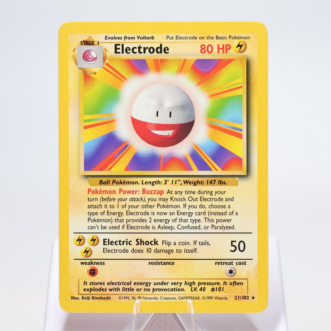 Pokemon TCG Electrode 21102 Base Set Rare WOTC EXCNM 168325203372 2