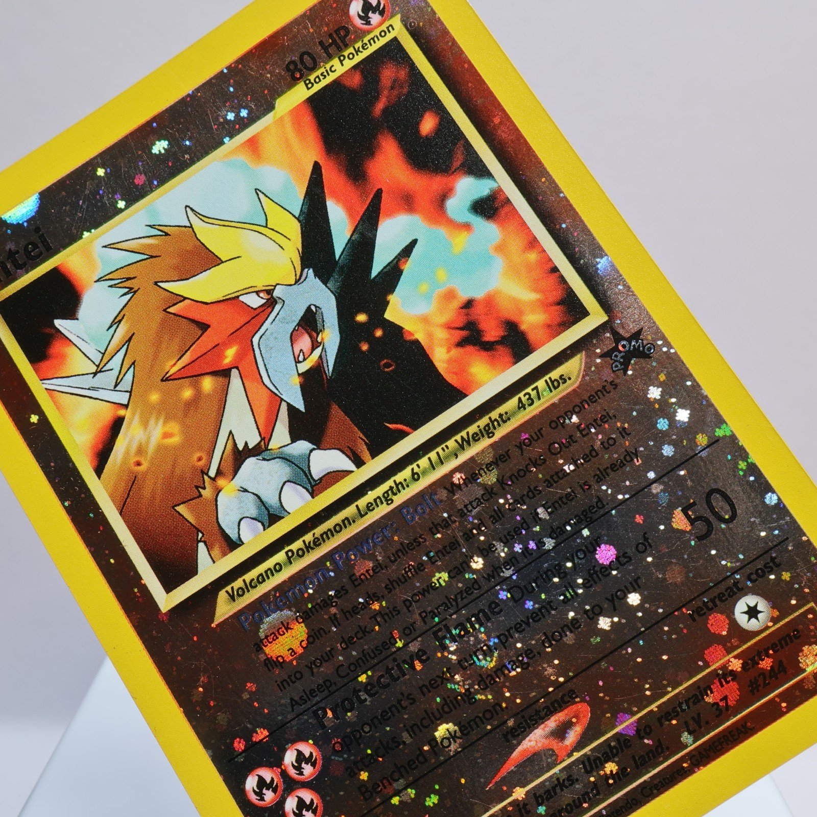 Pokemon TCG – Entei 34 WOTC Black Star Promo Spell of the Unown:- LP