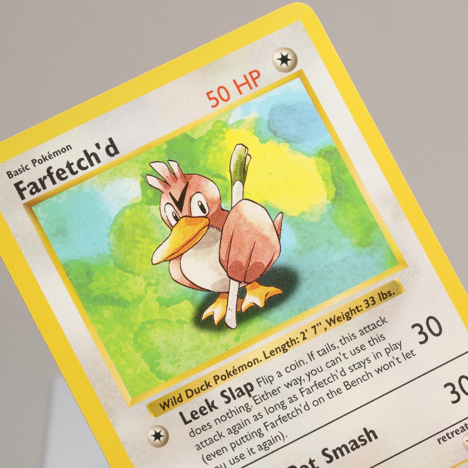 Pokemon TCG Farfetchd 27102 Base Set Uncommon Shadowless WOTC 1999 NM 168006227472