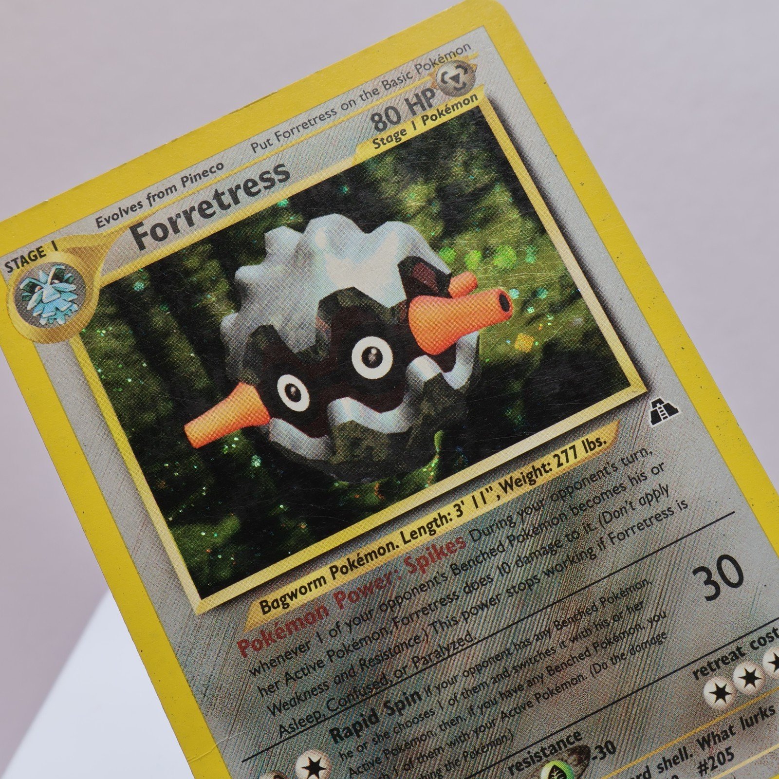 Pokemon TCG Forretress 275 Neo Discovery Holo Rare WOTC 1999 HP 167830364462