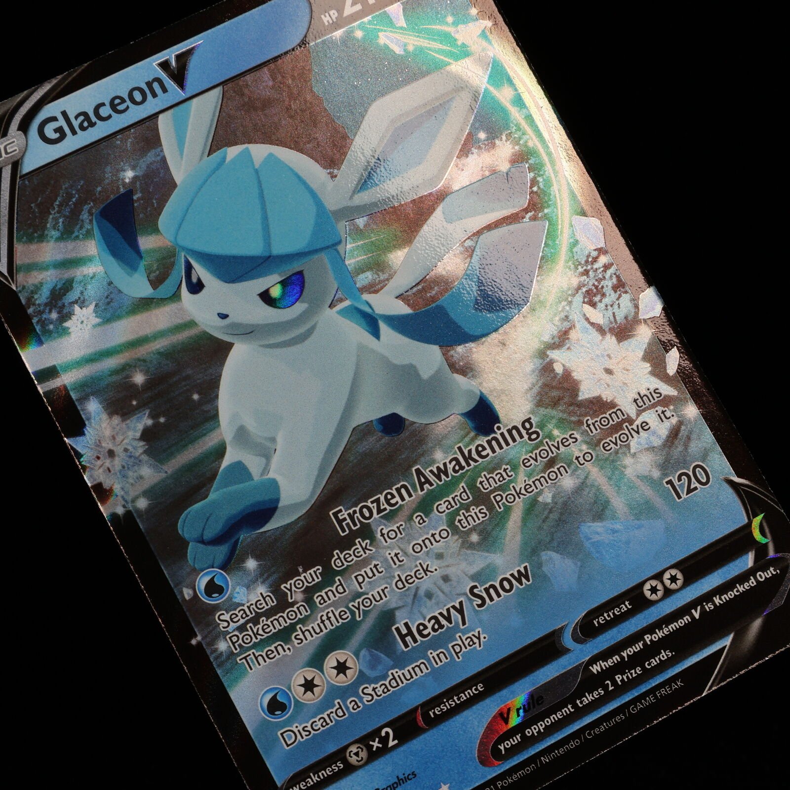 Pokemon TCG – Glaceon V 40/203 Evolving Skies V Rare   – NM
