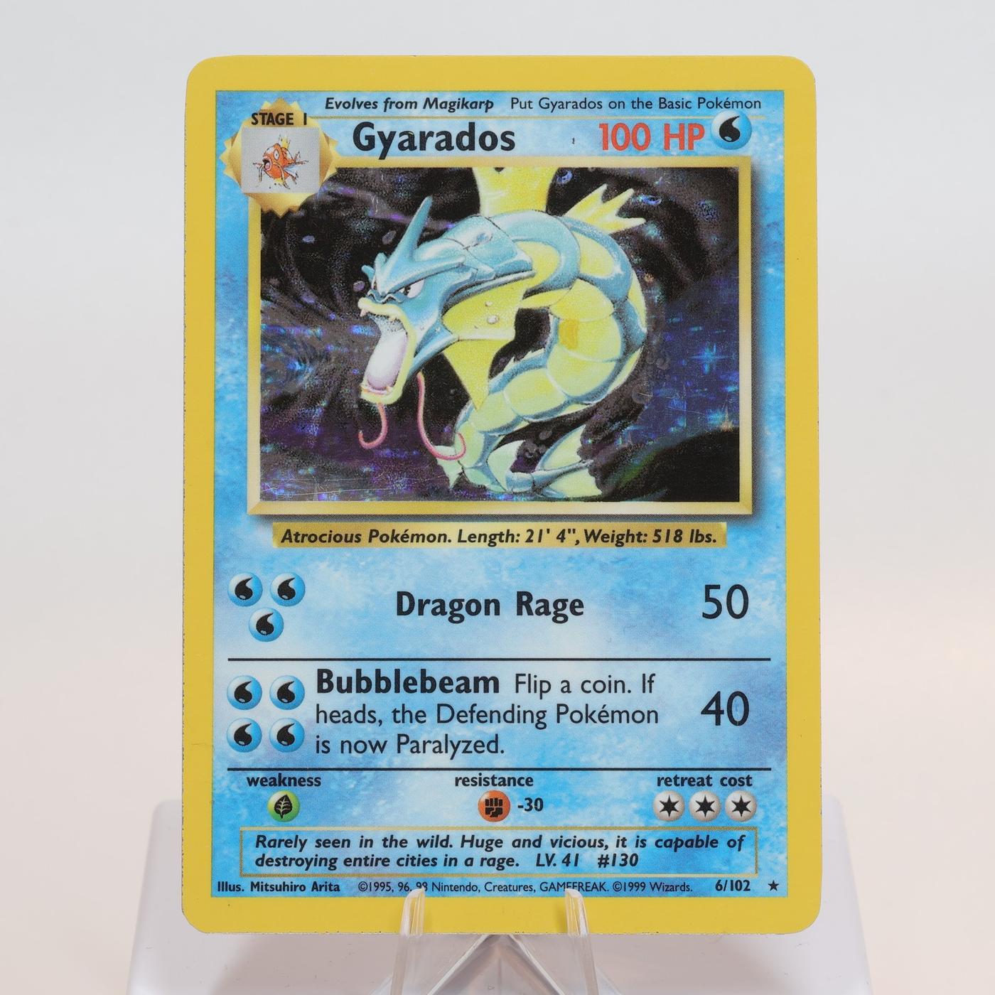 Pokemon TCG Gyarados 6102 Base Set Holo Rare WOTC EXC 168205418412 2