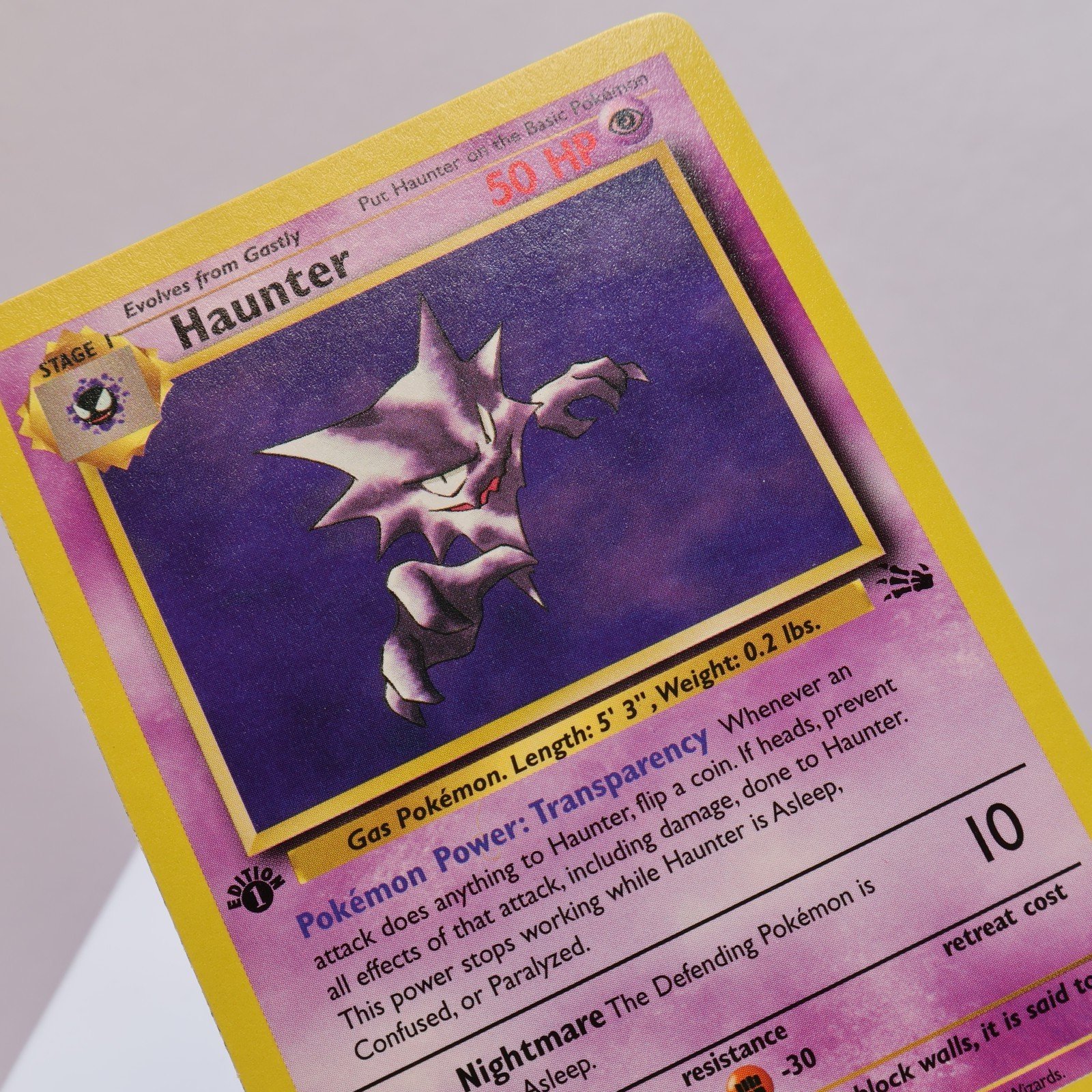 Pokemon TCG Haunter 2162 Fossil Rare 1st Edition WOTC 1999 NM 167830364522