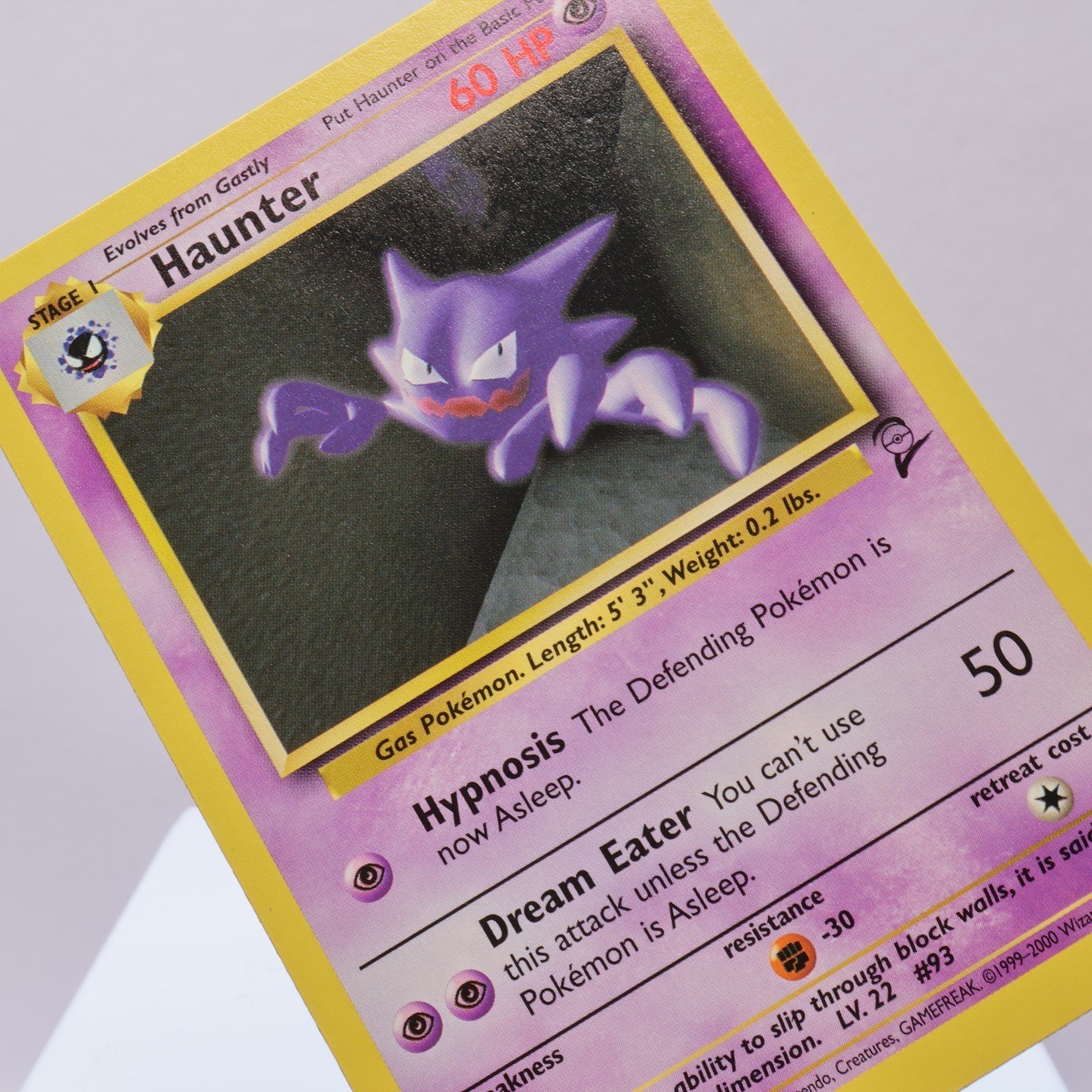 Pokemon TCG – Haunter 43/130 Base Set 2 Uncommon  WOTC 1999 – NM Indent