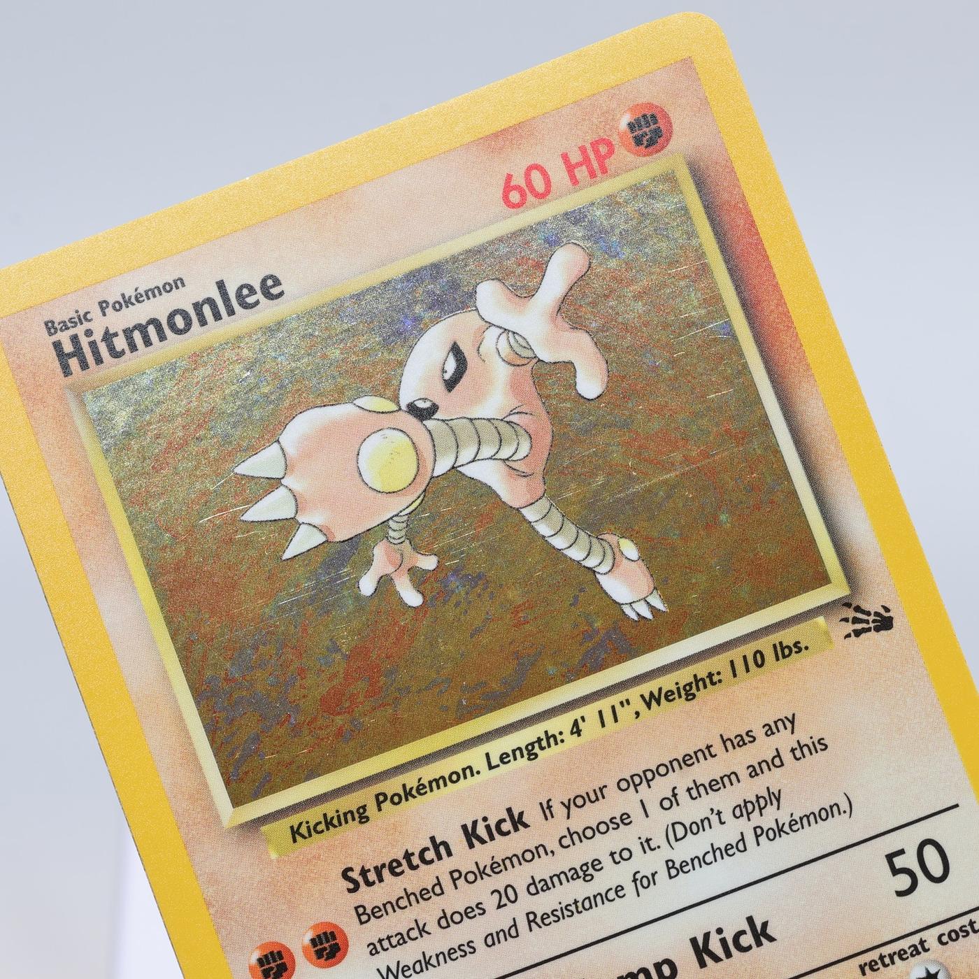 Pokemon TCG Hitmonlee 762 Fossil Holo Rare WOTC EXCNM 168411843662