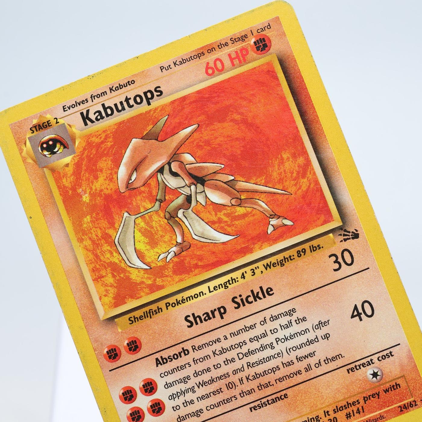 Pokemon TCG Kabutops 2462 Fossil Rare WOTC PL 168325203352