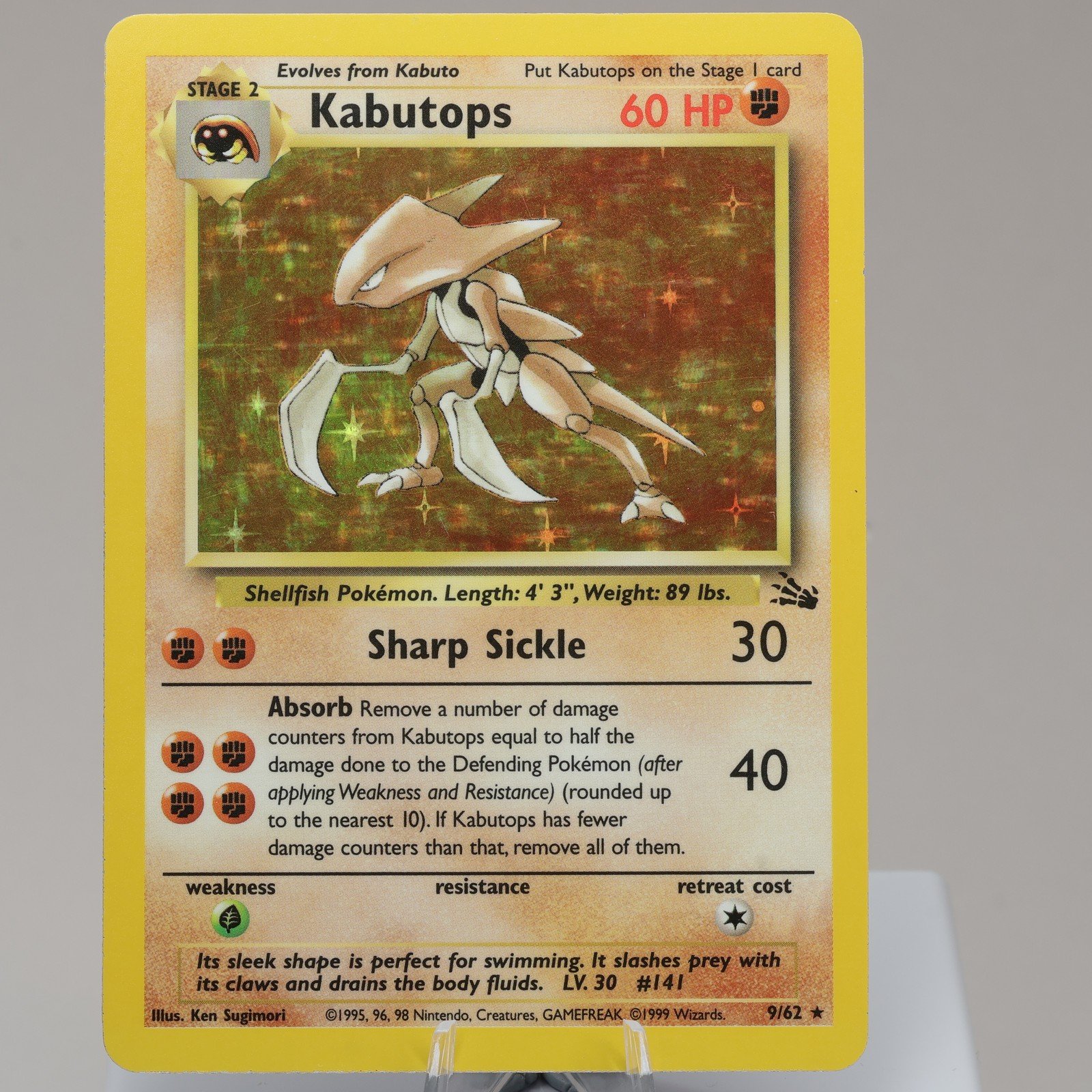 Pokemon TCG Kabutops 962 Fossil Holo Rare WOTC 1999 EXC 167950659022 2