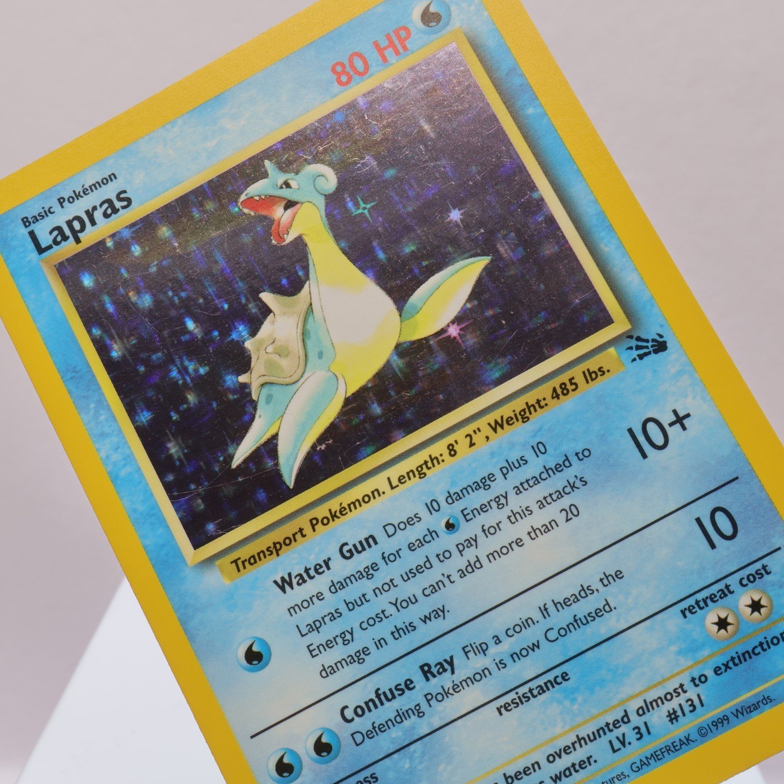Pokemon TCG Lapras 1062 Fossil Holo Rare WOTC 1999 EXC 167710747802