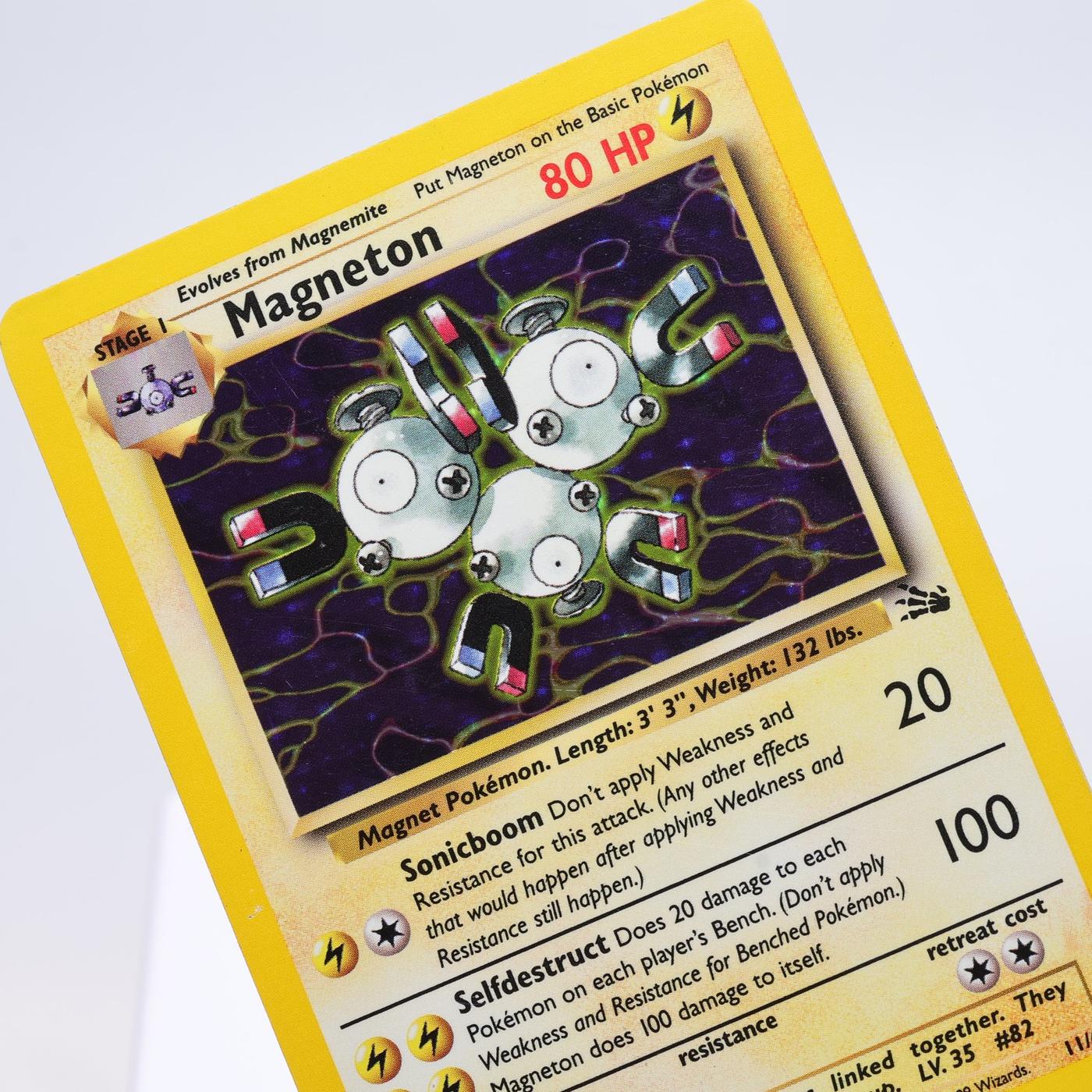 Pokemon TCG Magneton 1162 Fossil Holo Rare WOTC EXC 168325203362