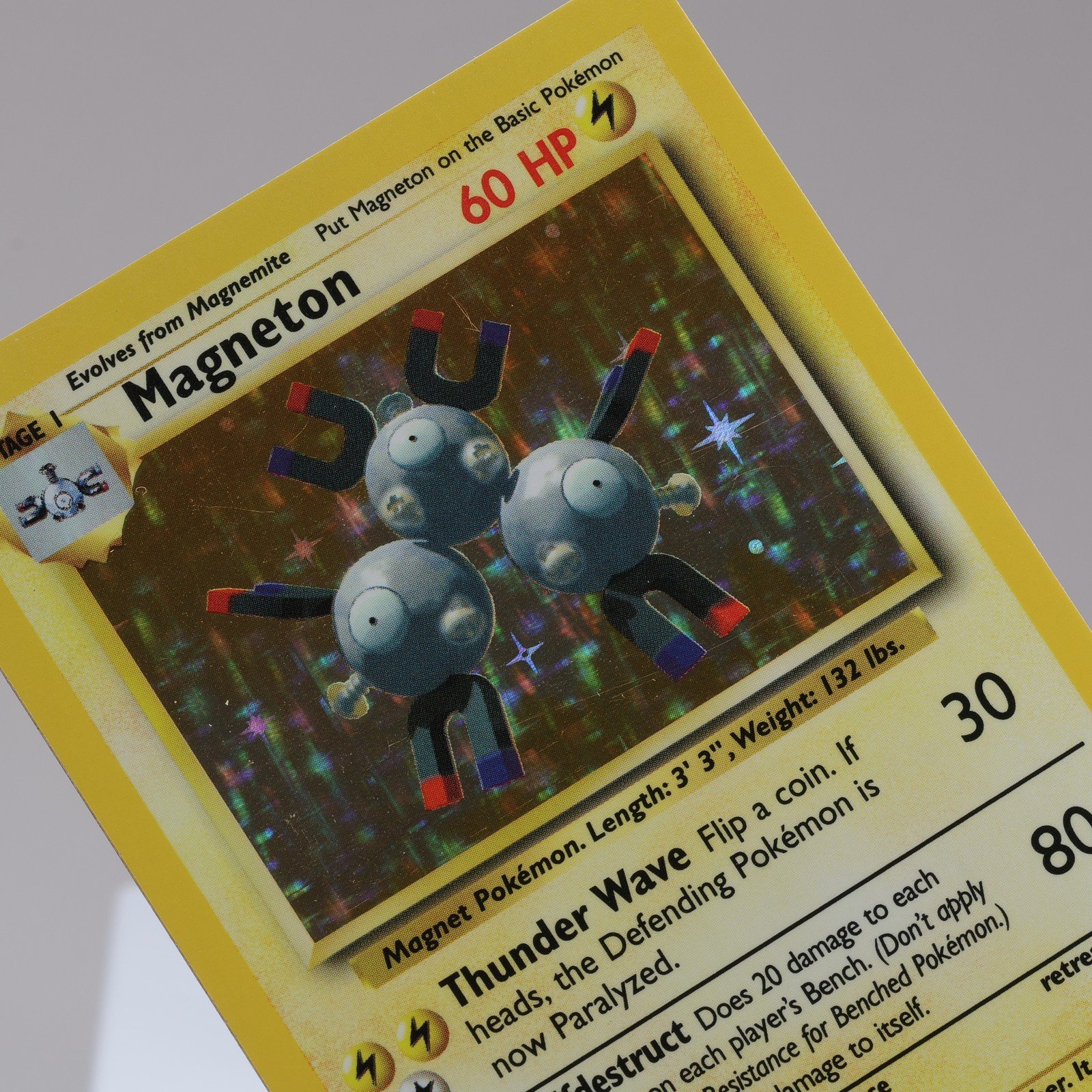 Pokemon TCG Magneton 9102 Base Set Holo Rare WOTC 1999 EXCNM 167950659052