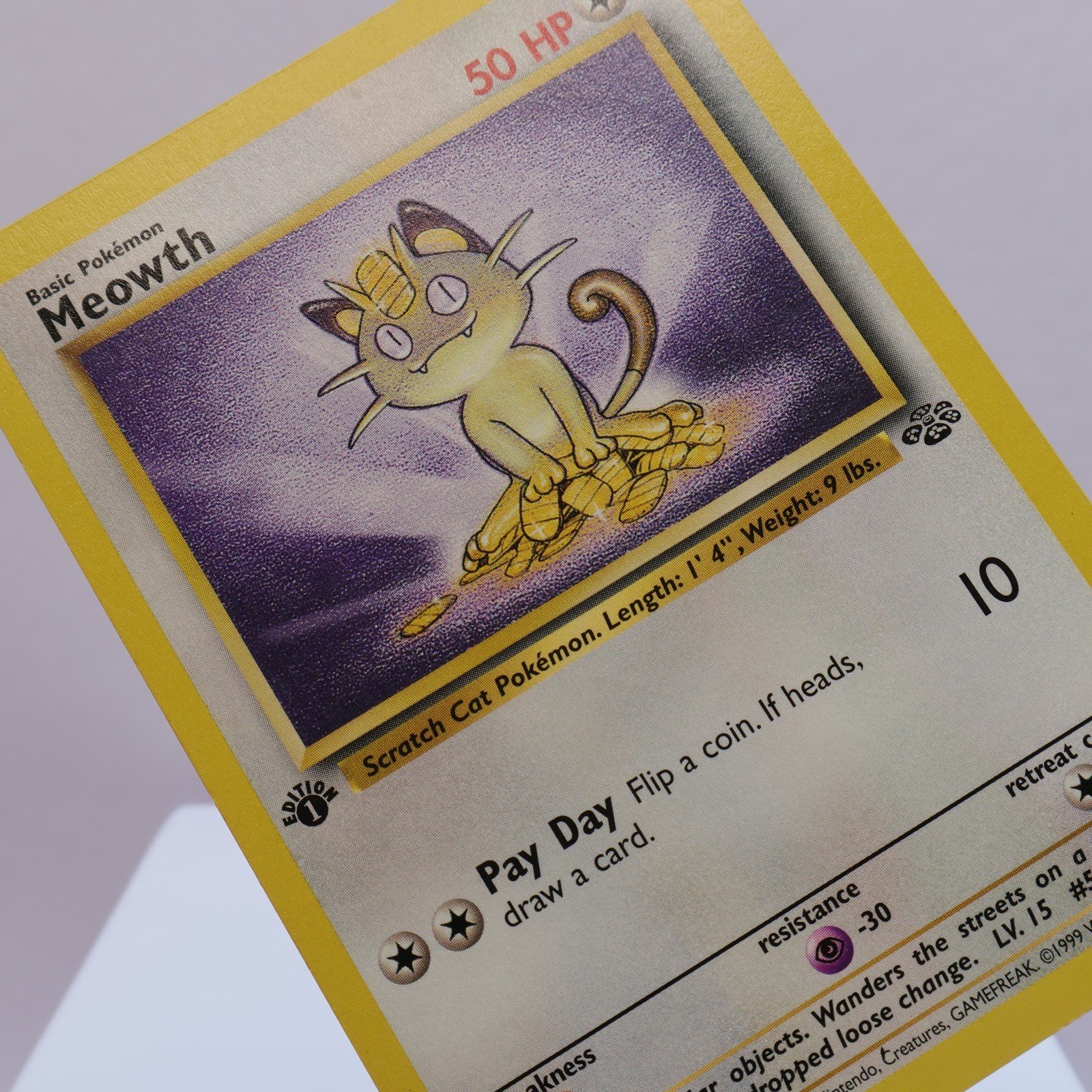 Pokemon TCG – Meowth 56/64 Jungle Common 1st Edition WOTC 1999 – MP