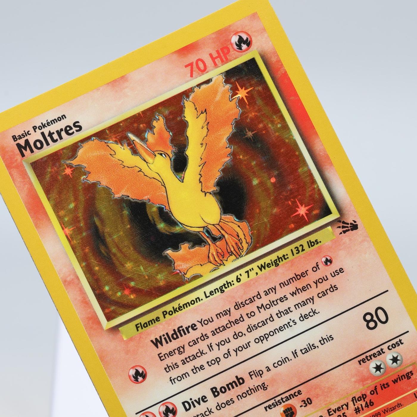 Pokemon TCG Moltres 1262 Fossil Holo Rare WOTC EXC 168421188102