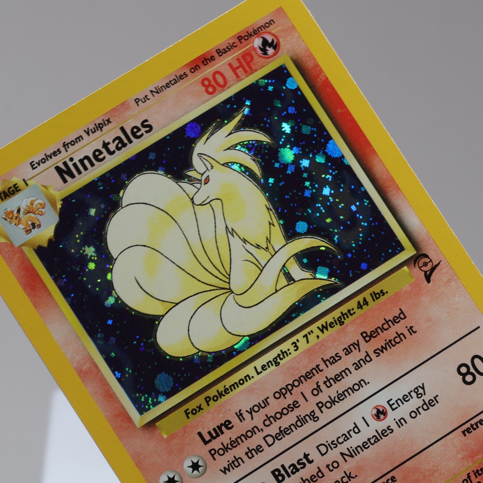 Pokemon TCG Ninetales 13130 Base Set 2 Holo Rare WOTC 1999 EXCNM 167950659082