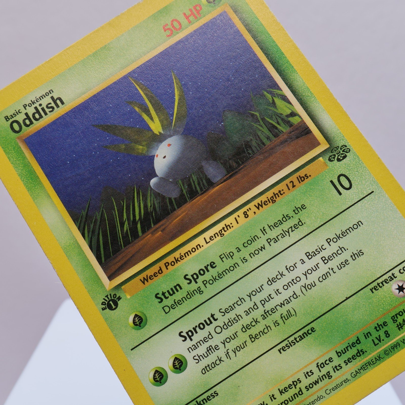 Pokemon TCG – Oddish 58/64 Jungle Common 1st Edition WOTC 1999 – MP