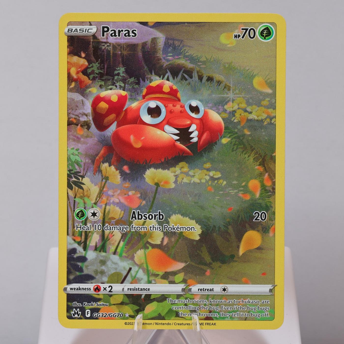 Pokemon TCG Paras GG32GG70 Crown Zenith Galarian Gallery WOTC NMM 168575354962 2
