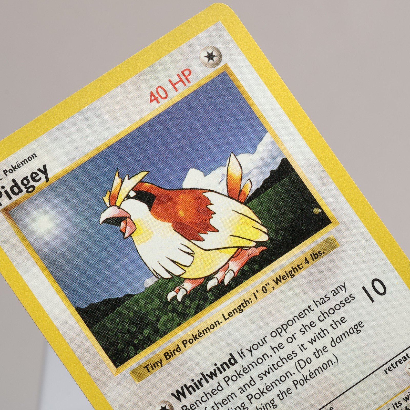 Pokemon TCG Pidgey 57102 Base Set Common Shadowless WOTC 1999 EXC 168006227422