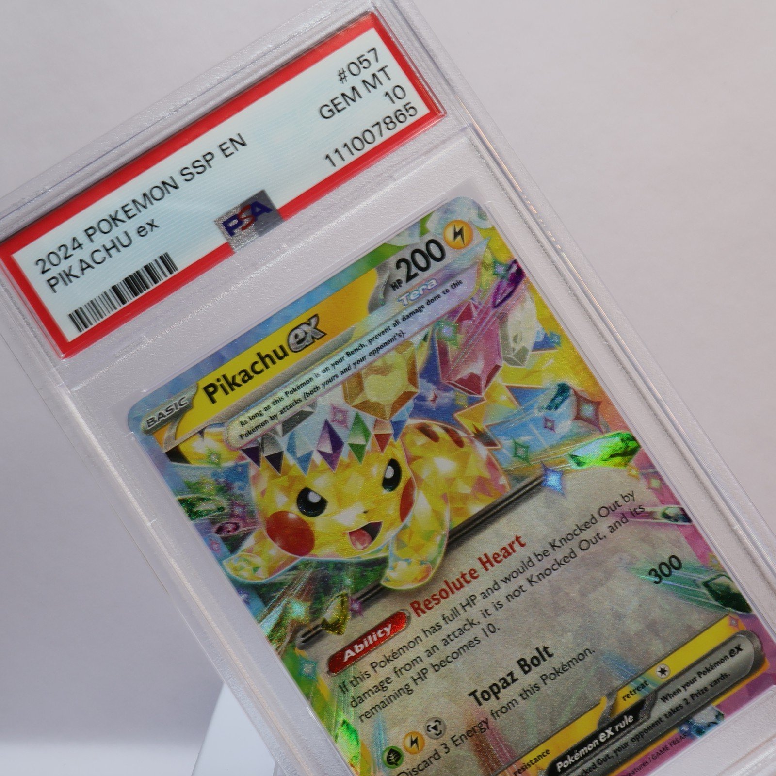 Pokemon TCG – Pikachu ex 057/191 Surging Sparks – PSA 10 GEM MT