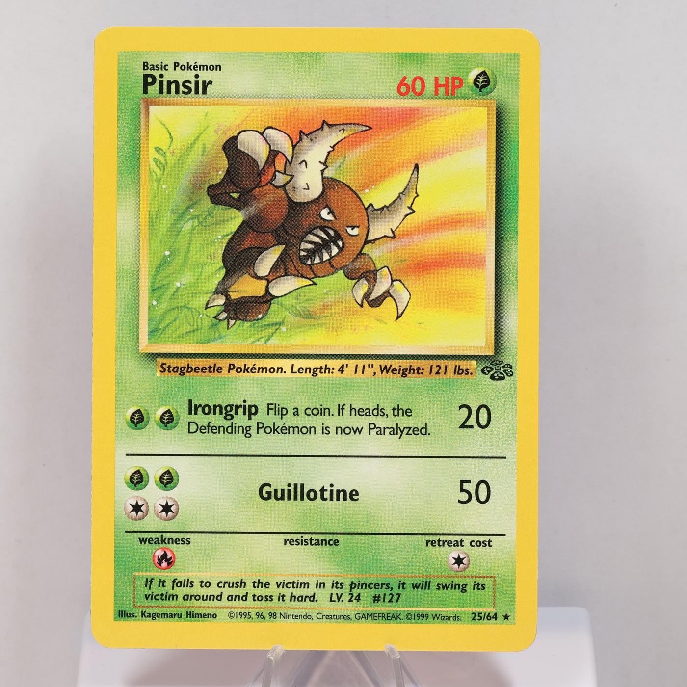 Pokemon TCG Pinsir 2564 Jungle Rare WOTC 1999 NM 168641009342 2