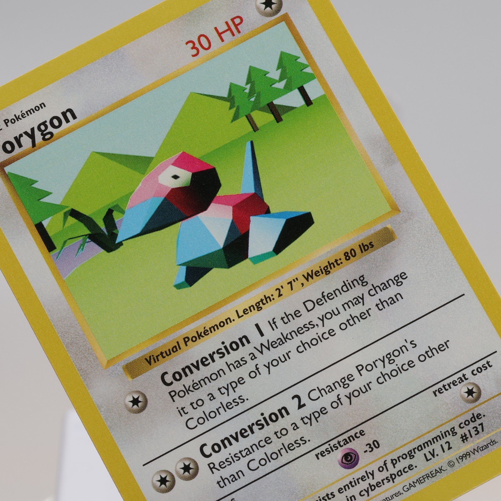 Pokemon TCG Porygon 39102 Base Set Uncommon Shadowless WOTC 1999 EXC 168144948192