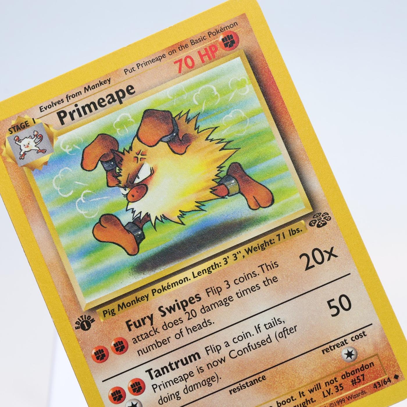 Pokemon TCG Primeape 4364 Jungle Uncommon 1st Edition WOTC EXCNM 168300703682