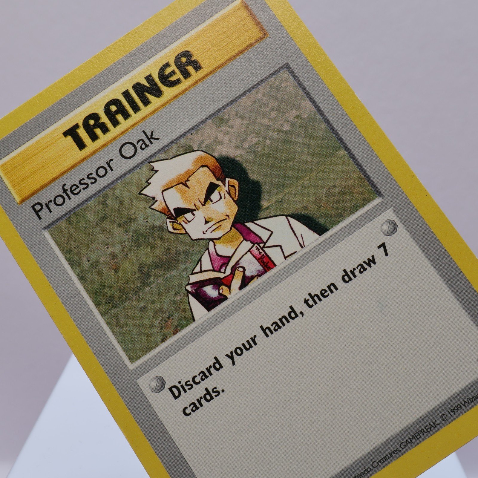Pokemon TCG – Professor Oak 88/102 Base Set Uncommon Shadowless WOTC 1999 – MP