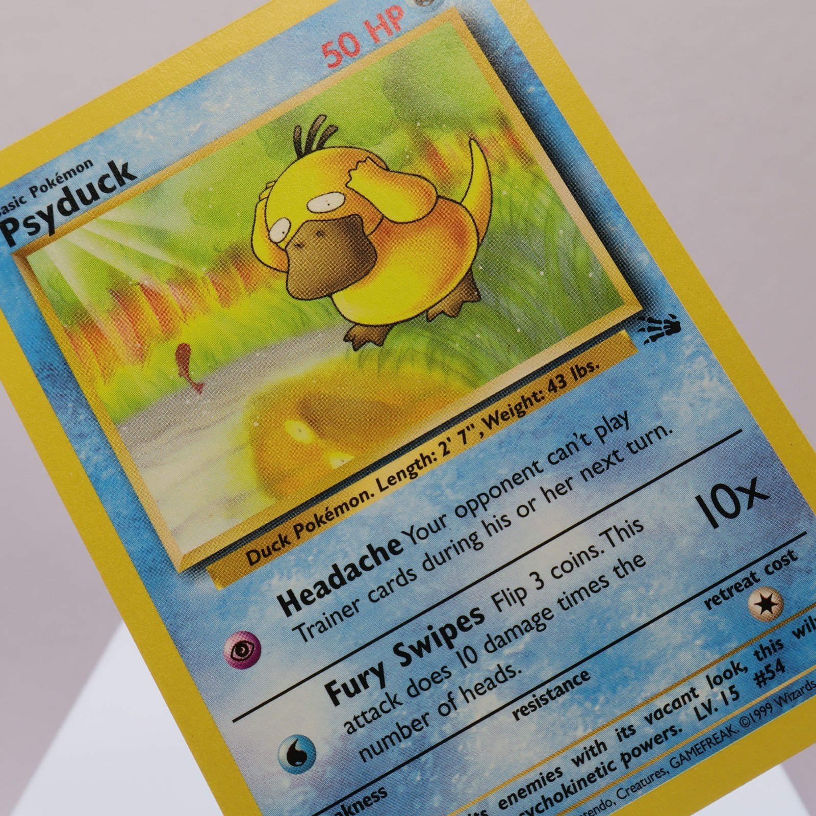 Pokemon TCG – Psyduck 53/62 Fossil Common  WOTC 1999 – NM