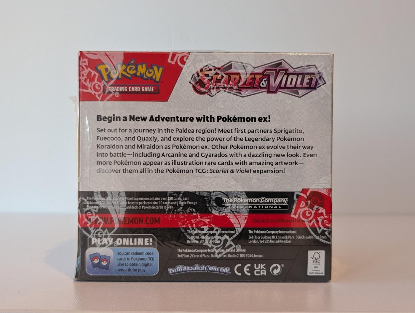 Pokemon TCG Scarlet And Violet Base Set Booster Box Factory Sealed 168579808952 2